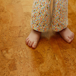 Korkboden für warme Wohnbereiche